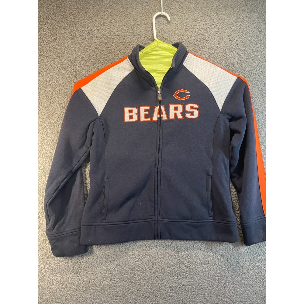 Chicago‎ Bears NFL Team Apparel womens  Lightweight  Full Zip Jacket Large